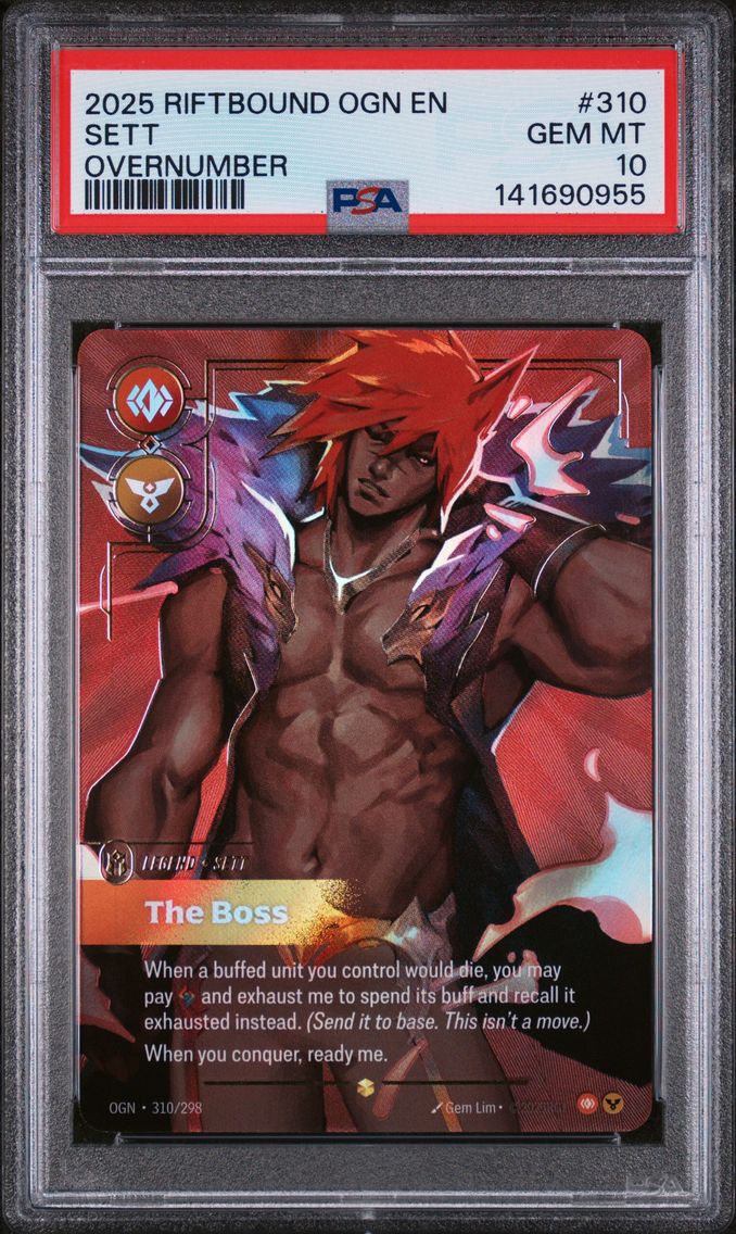 2025 #310 Sett - the Boss PSA 10 Riftbound: League of Legends Ogn-Origins