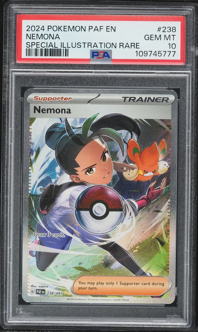 2024 #238 Nemona PSA 10 Paf EN-Paldean Fates Pokemon