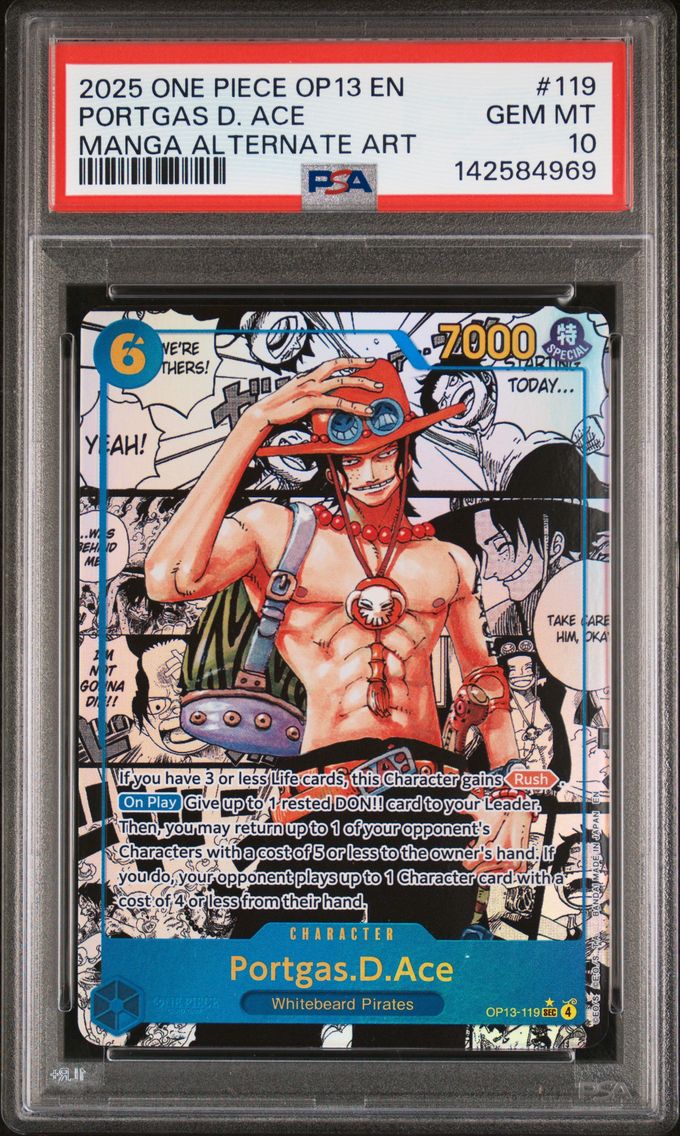2025 #119 Portgas D. Ace PSA 10 