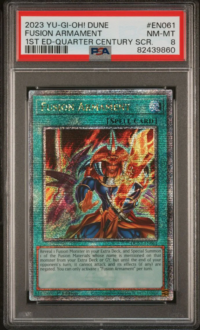 2023 #EN061 Fusion Armament PSA 8 YU-GI-Oh! Dune-Duelist Nexus
