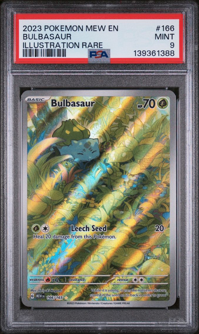 2023 #166 Bulbasaur PSA 9 Mew EN