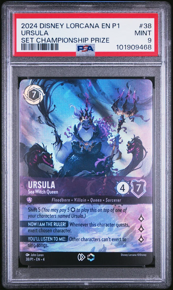2024 #38 Ursula - Sea Witch Queen PSA 9 Disney Lorcana EN P1-Promo