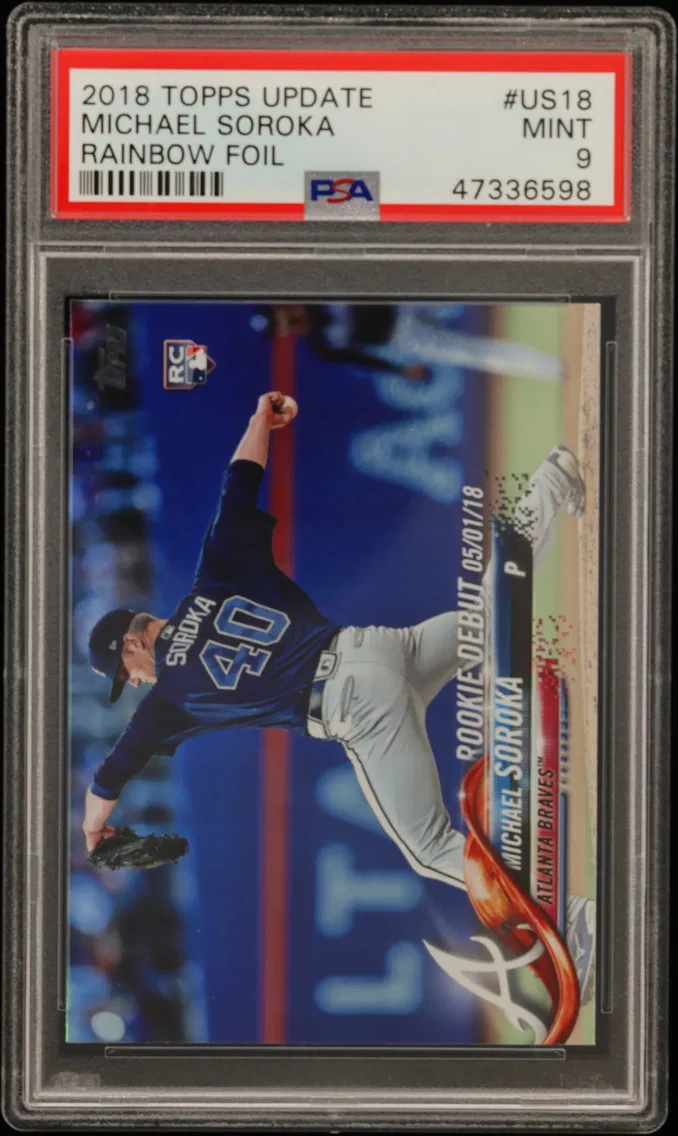 2018 #US18 Michael Soroka PSA 9 Topps Update