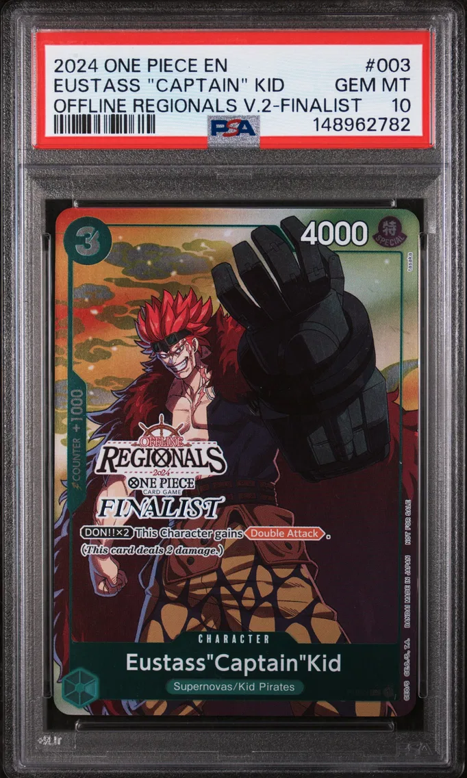 2024 #003 Eustass "Captain" Kid PSA 10 One Piece Offline Regionals Pack 2024 Vol.2