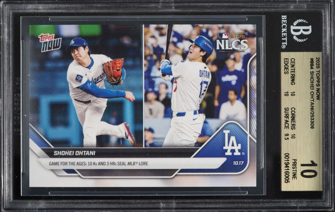 2025 #884 BGS 10 Topps Now Shohei Ohtani