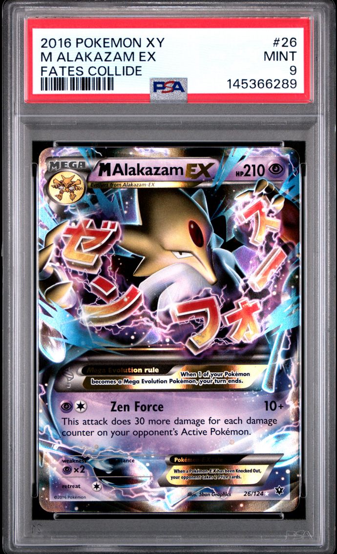 2016 #26 M Alakazam EX PSA 9 XY 