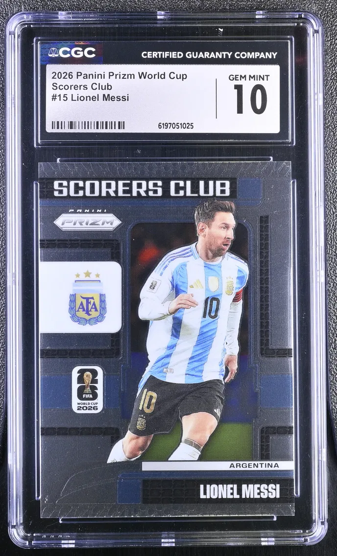 2026 #15 Lionel Messi CGC 10 Panini Prizm FIFA World Cup