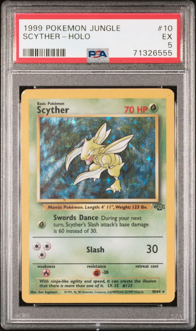 1999 #10 Scyther-Holo PSA 5 Jungle