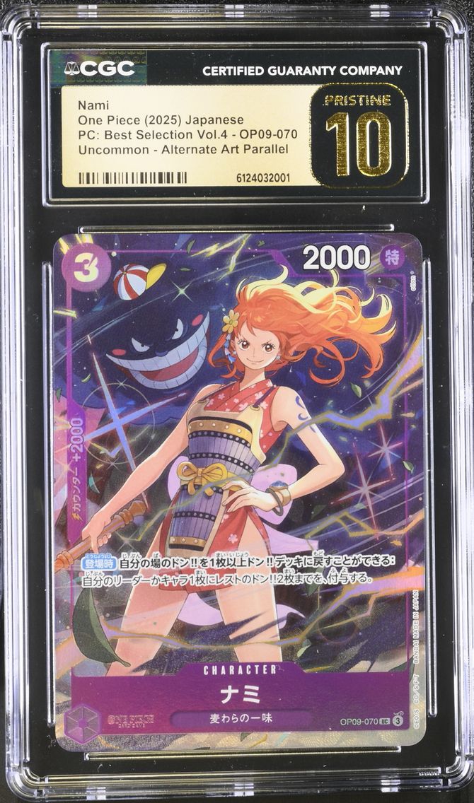 2025 #OP09-070 Nami CGC 10 Pristine Premium Collection Best Selection Vol.4 - Japanese