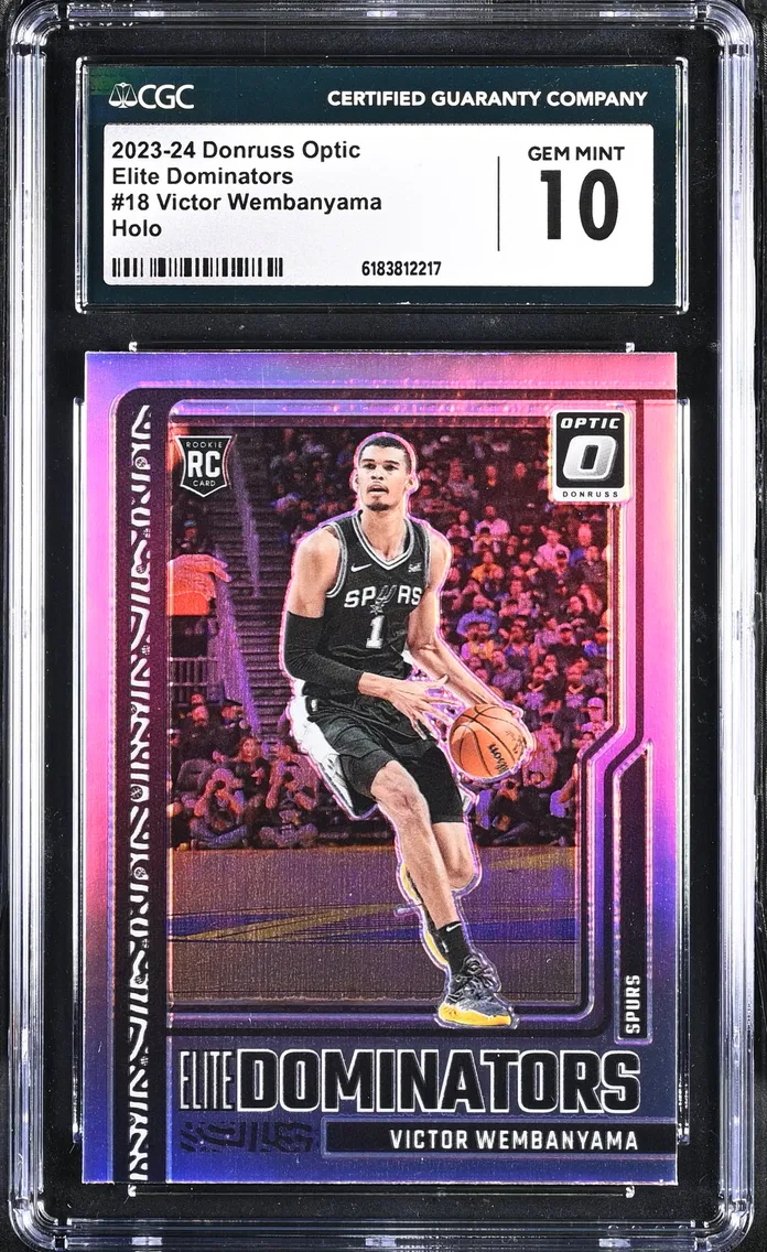2023 #18 Victor Wembanyama CGC 10 Donruss Optic