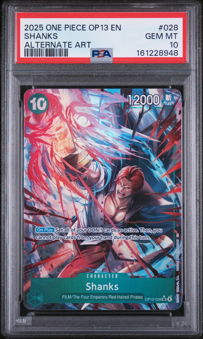 2025 #028 Shanks PSA 10 One Piece OP13-Carrying on His Will