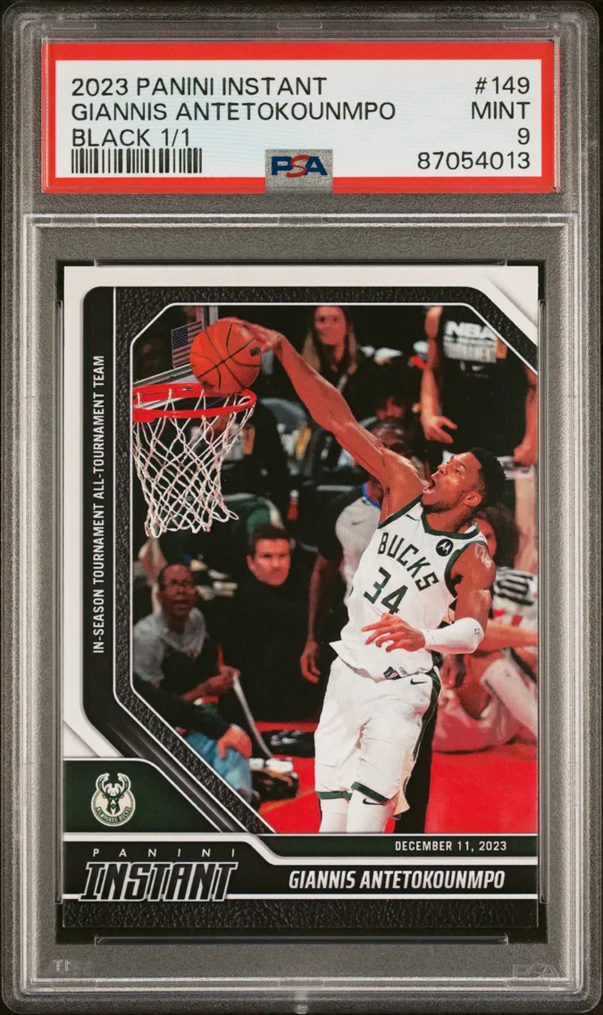 2023 #149 Giannis Antetokounmpo PSA 9 Panini Instant