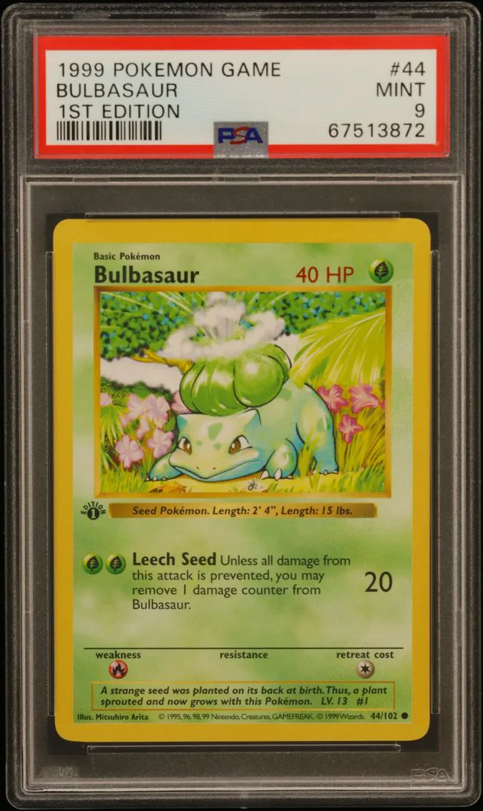 1999 #44 Bulbasaur 1st Edition P