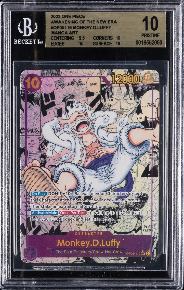2023 #119 Monkey D. Luffy BGS 10 One Piece OP05-Awakening of the New Era Pokemon