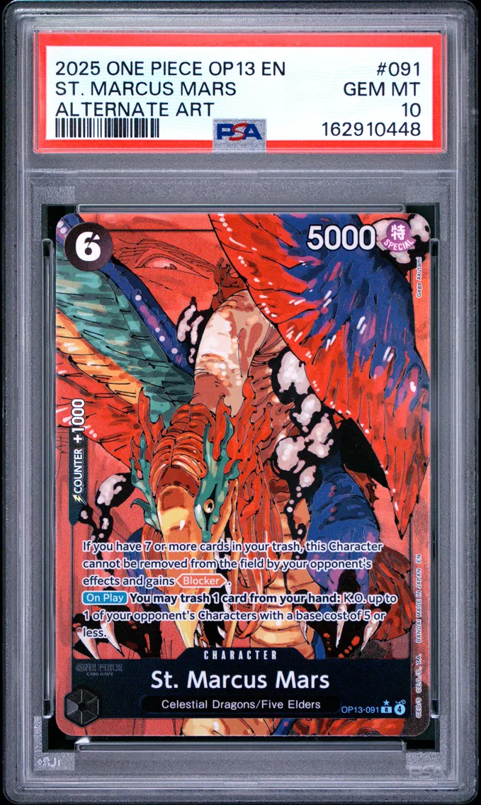 2025 #091 St. Marcus Mars PSA 10 One Piece OP13-Carrying on His Will
