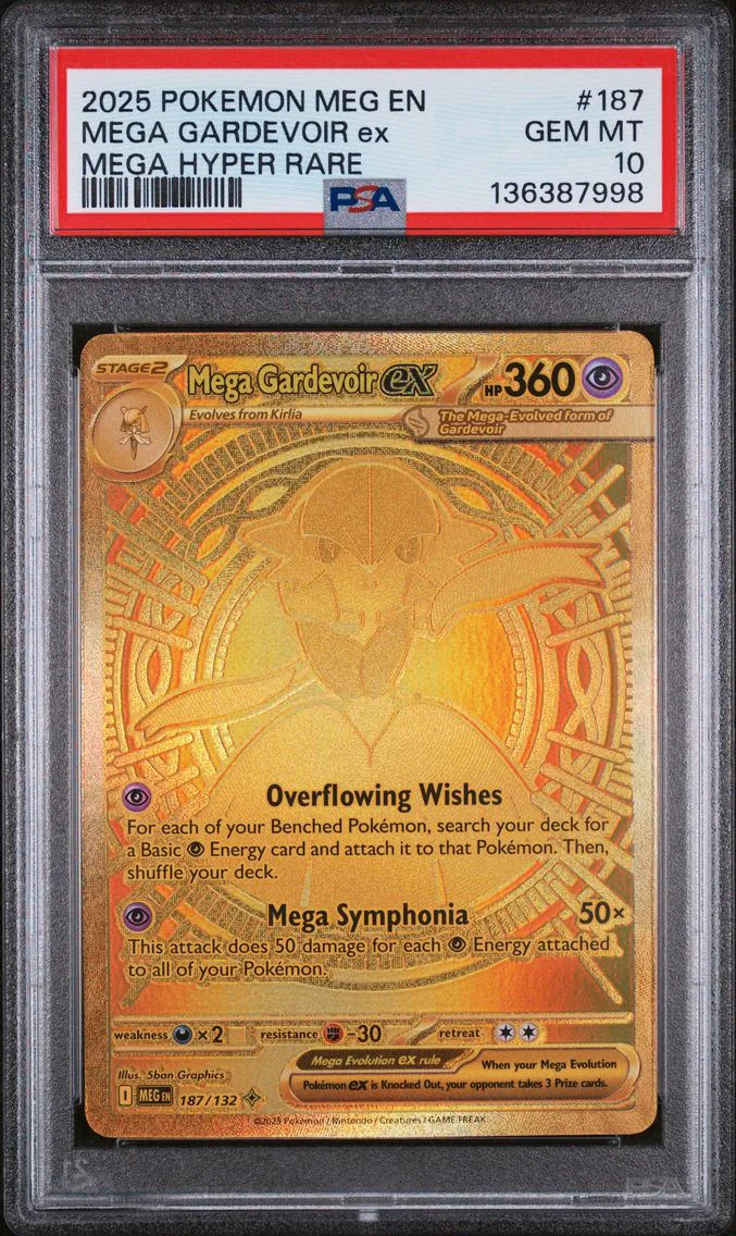 2025 #187 Mega Gardevoir EX PSA 10 Meg EN-Mega Evolution