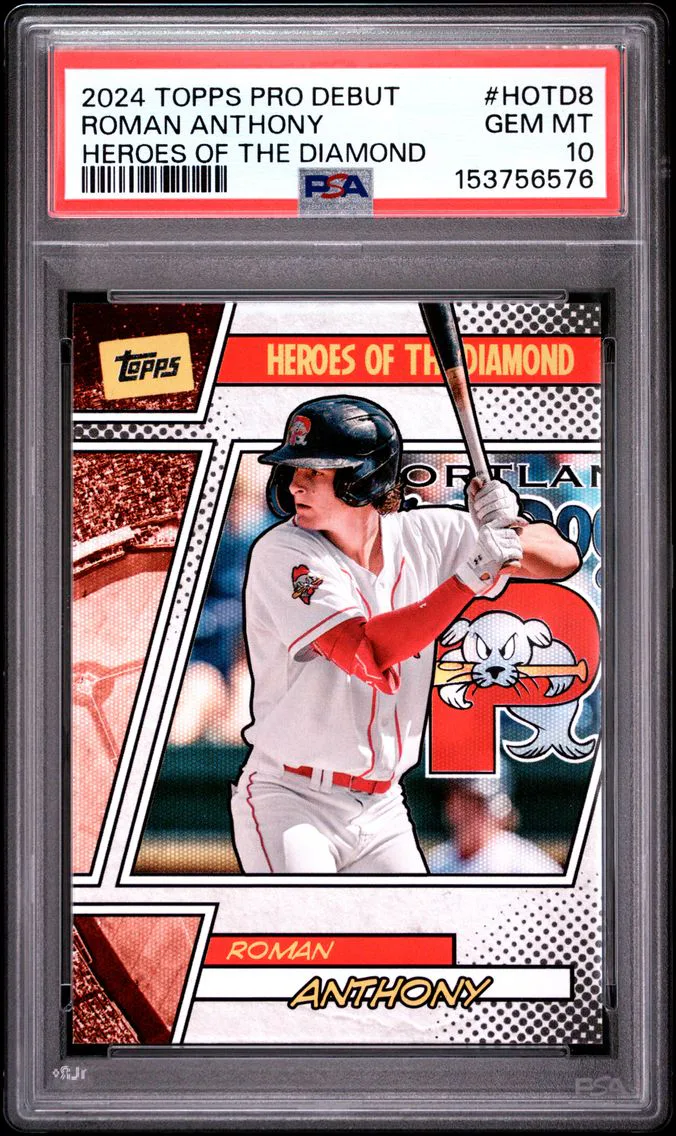 2024 #HOTD8 Roman Anthony PSA 10 Topps Pro Debut Heroes of the Diamond