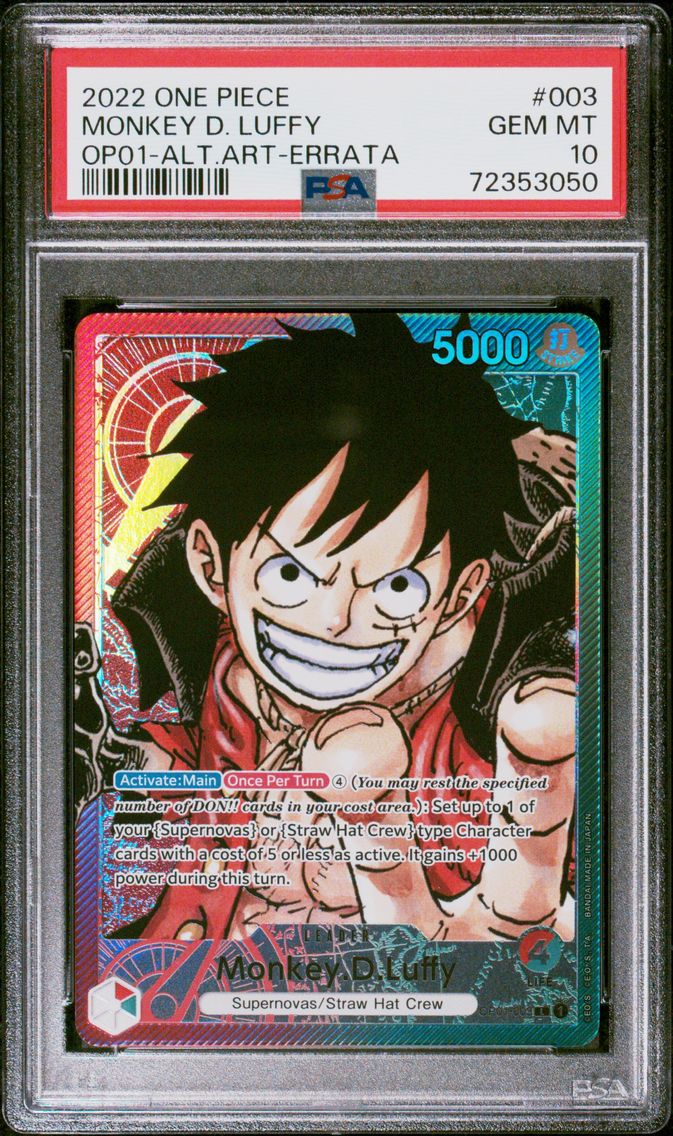 2022 #003 Monkey D. Luffy PSA 10