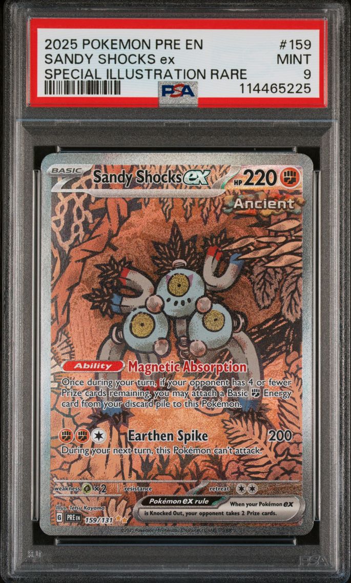 2025 #159 Sandy Shocks EX PSA 9 Pre EN-Prismatic Evolutions Pokemon