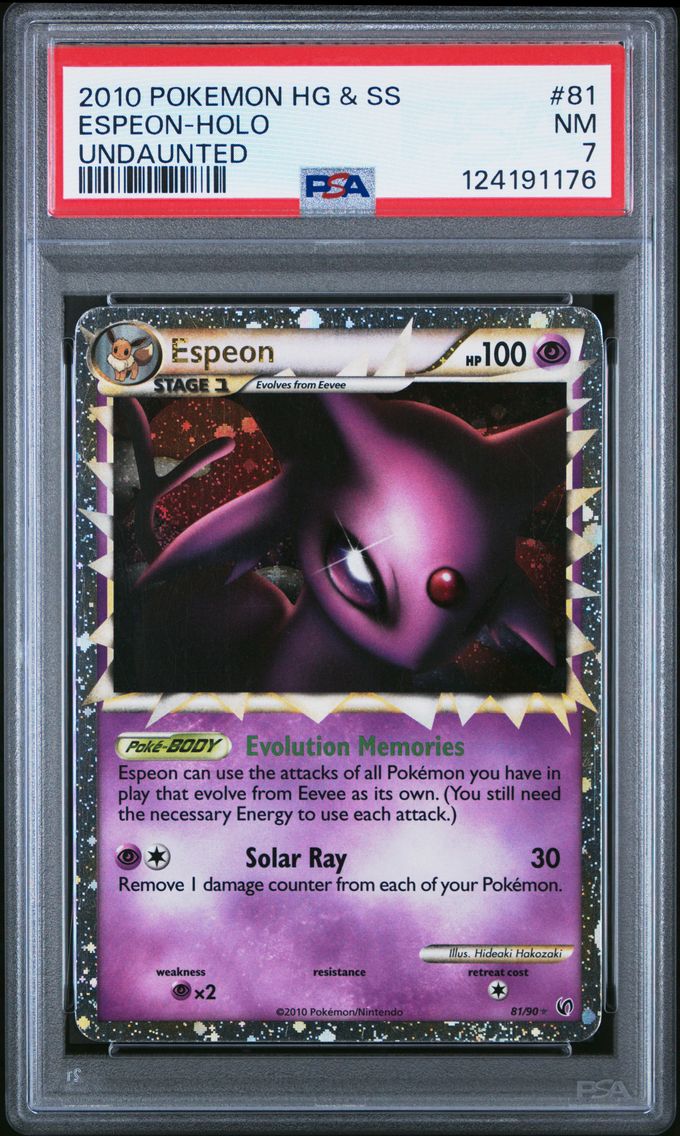 2010 #81 Espeon-Holo PSA 7 Heart