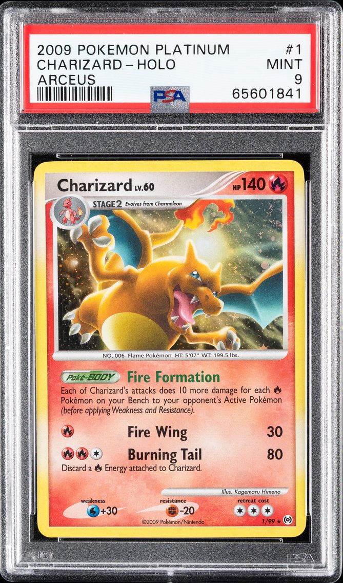 2009 #1 Charizard-Holo PSA 9 Platinum Arceus Pokemon