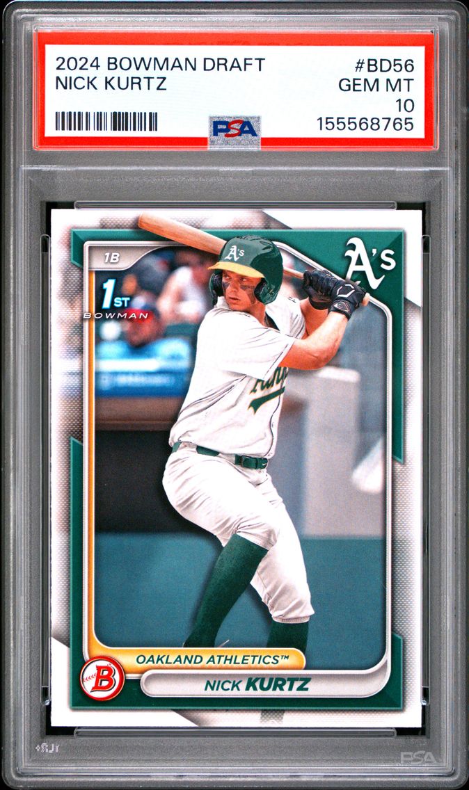 2024 #BD56 Nick Kurtz PSA 10 Bow