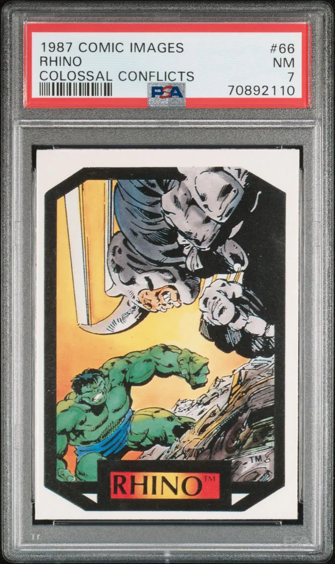 1987 #66 Rhino PSA 7 Comic Images Colossal Conflicts