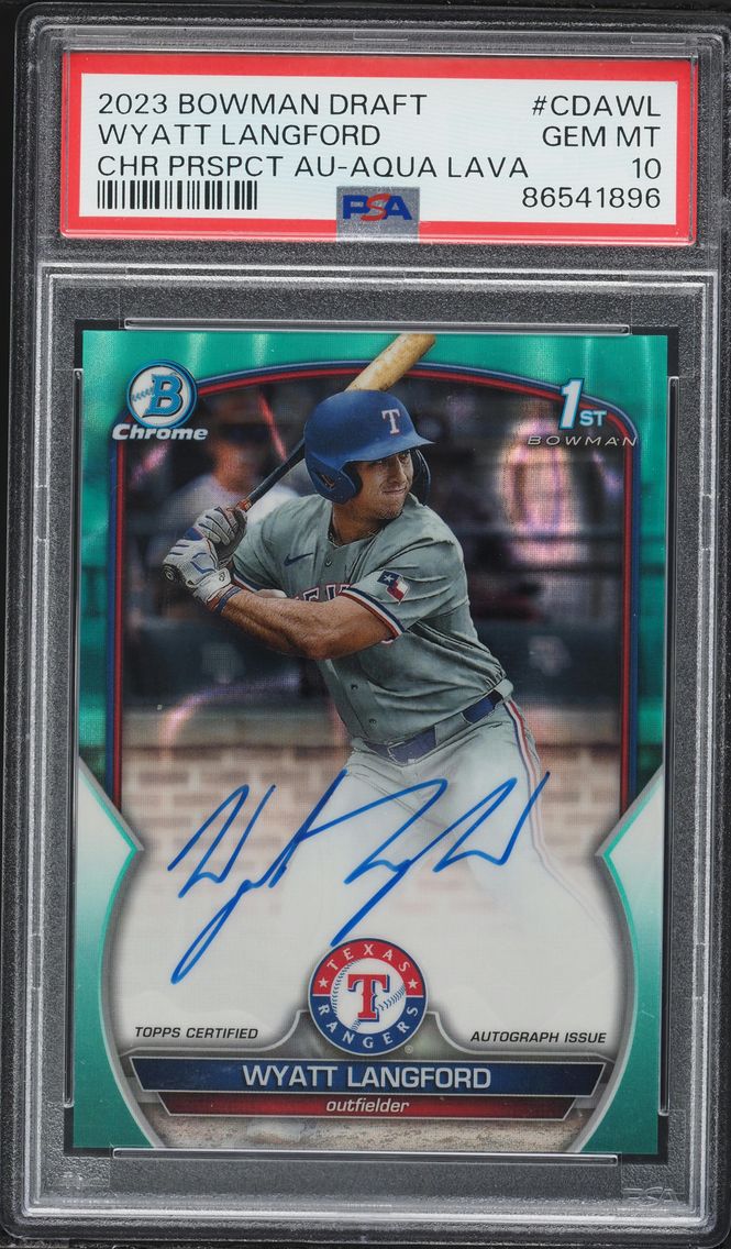 2023 #CDAWL Wyatt Langford PSA 1
