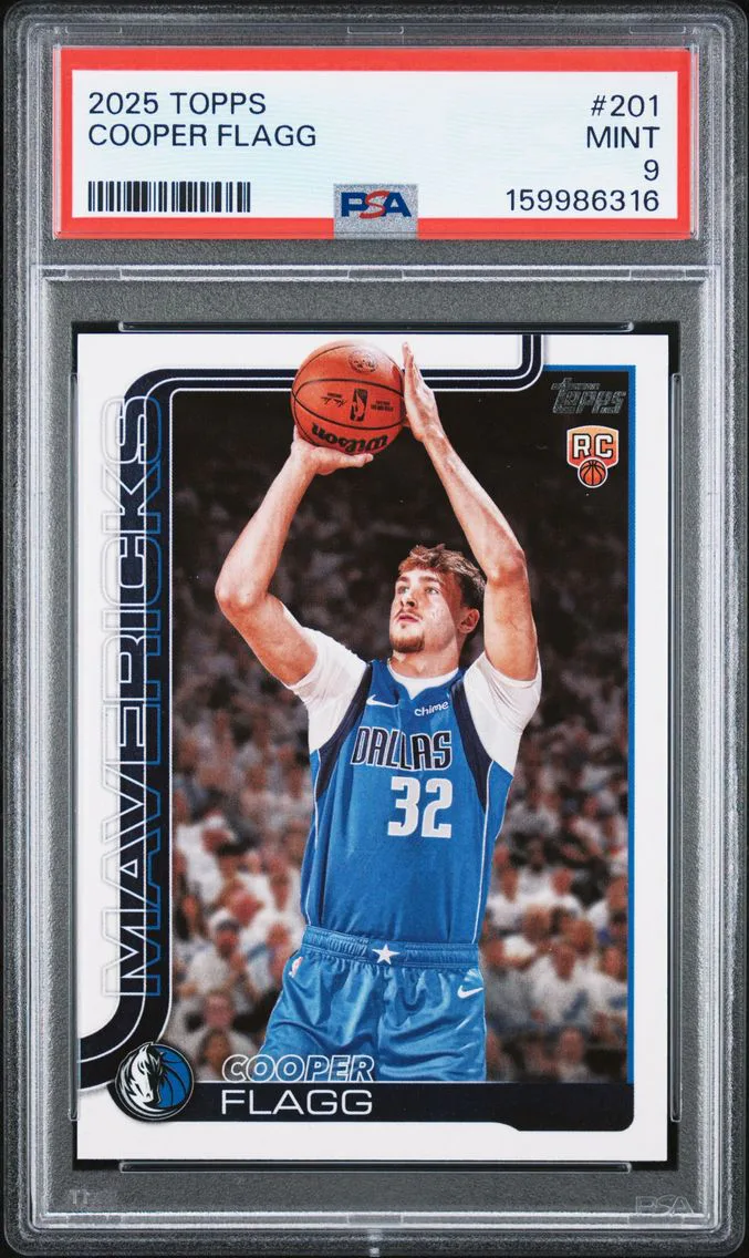 2025 #201 Cooper Flagg PSA 9 Topps