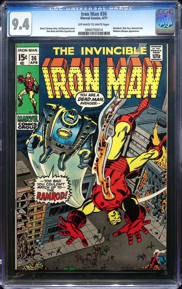 1971 Iron Man #36 CGC 9.4 Marvel Comics