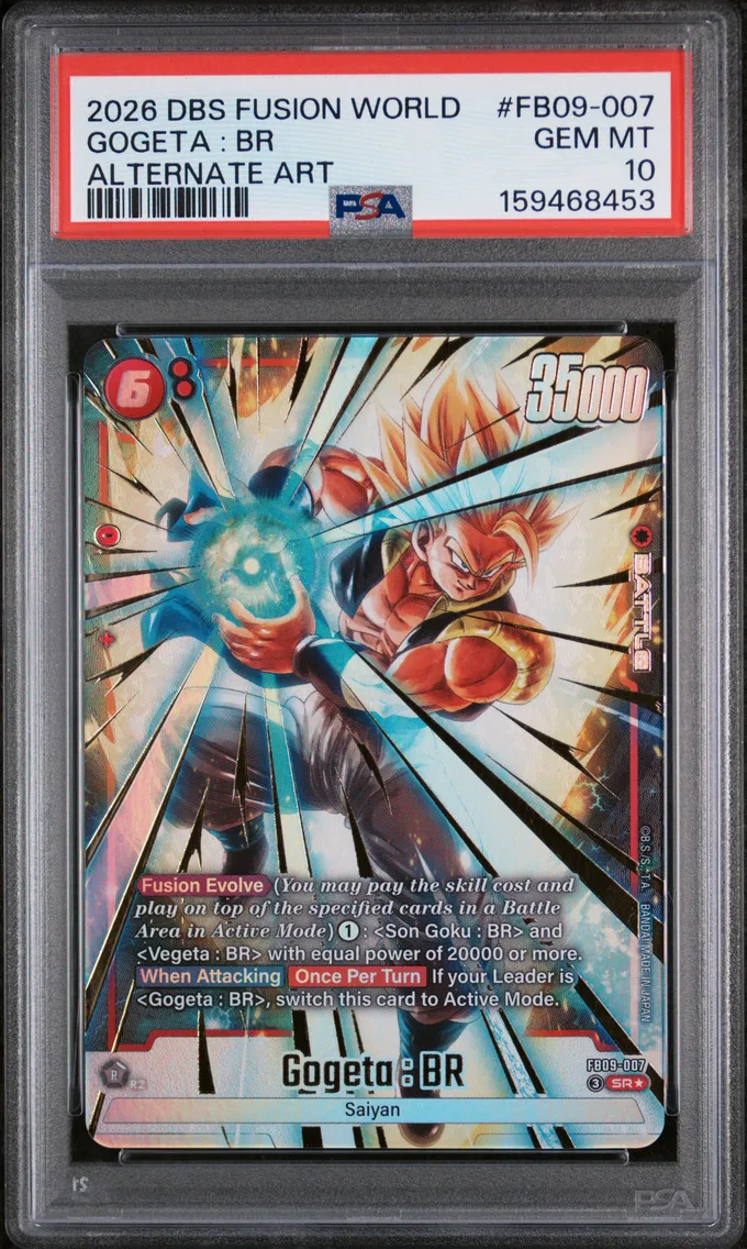 2026 #FB09-007 Gogeta : BR PSA 10 Dragon Ball Super Card Game Fusion World Dual Evolution