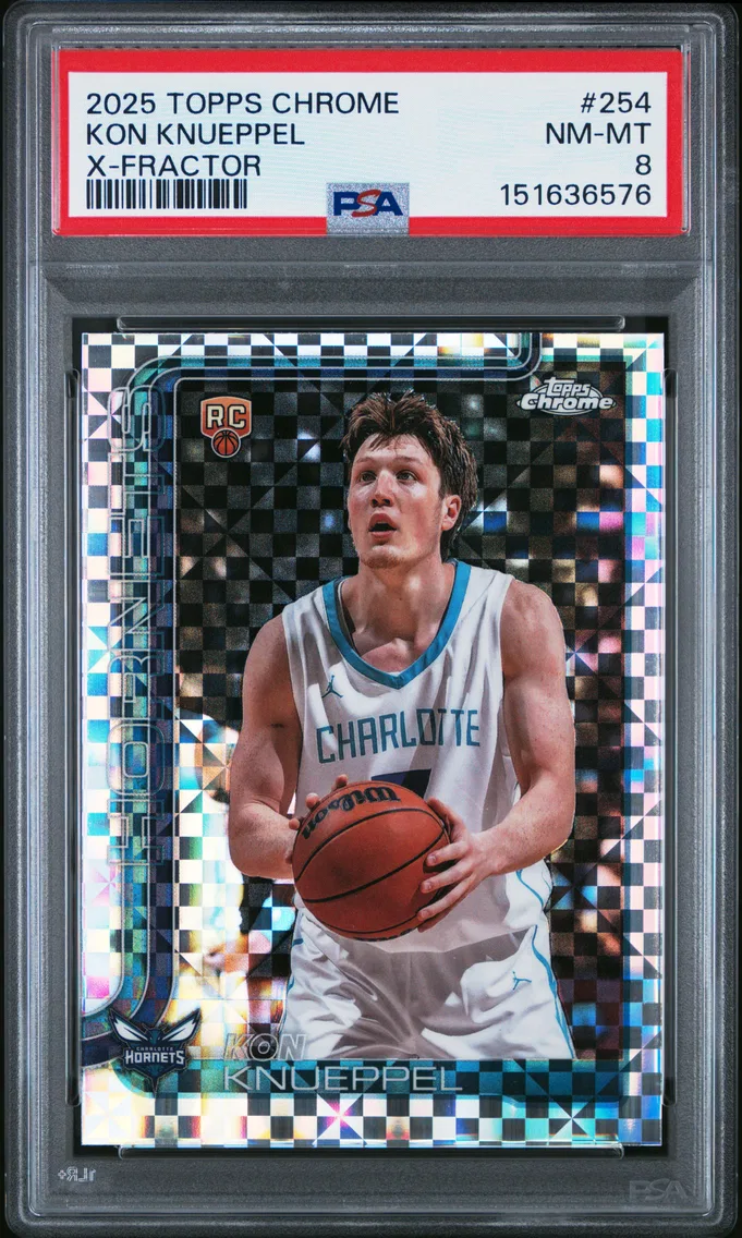 2025 #254 Kon Knueppel PSA 8 Topps Chrome