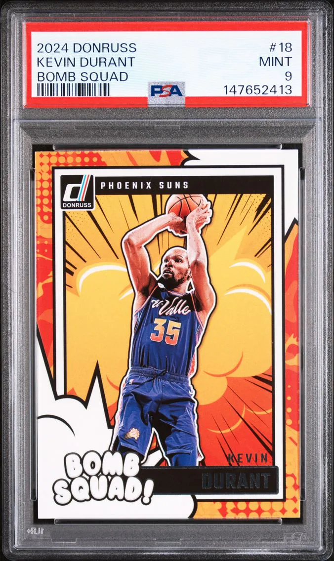 2024 #18 Kevin Durant PSA 9 Panini Donruss Bomb Squad