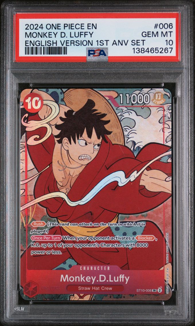 2024 #006 Monkey D. Luffy PSA 10