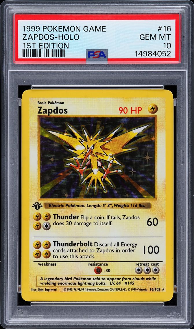 1999 #16 Zapdos-Holo 1st Edition