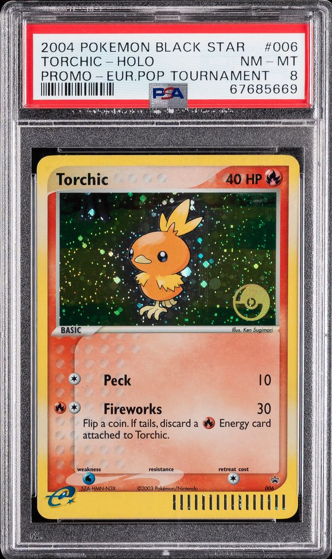 2004 #006 Torchic-Holo PSA 8 Bla