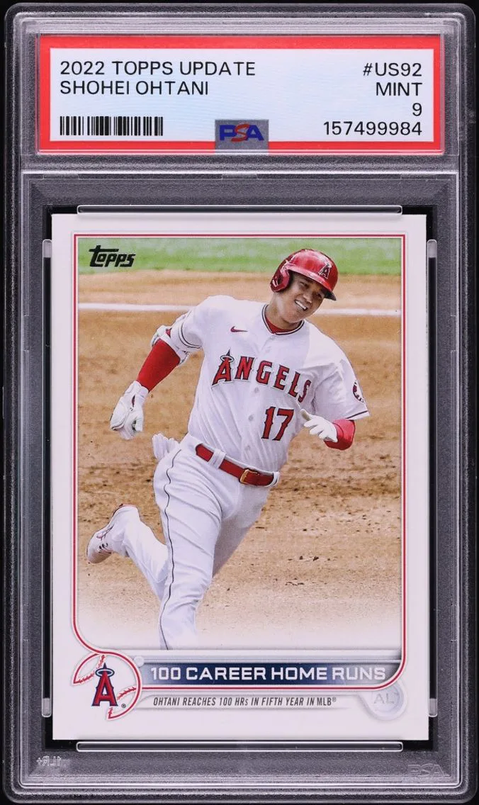 2022 #US92 Shohei Ohtani PSA 9 Topps Update