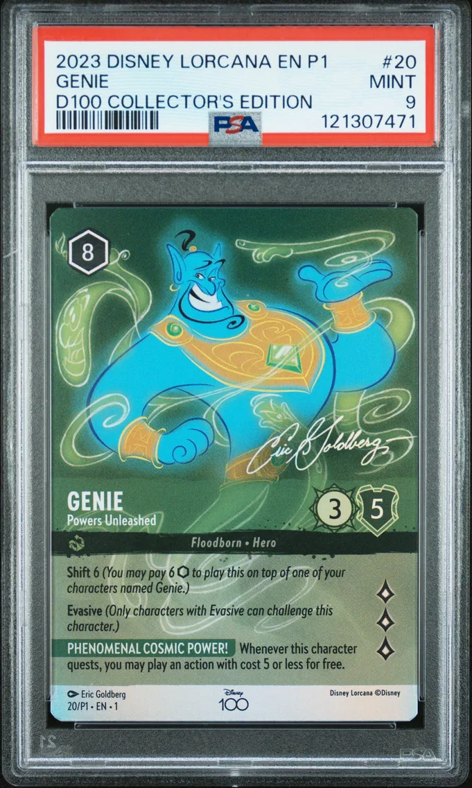 2023 #20 Genie - Powers Unleashed PSA 9 Disney Lorcana EN P1-Promo