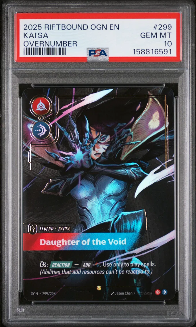 2025 #299 Kai'SA - Daughter of the Void PSA 10 Riftbound: League of Legends Ogn-Origins