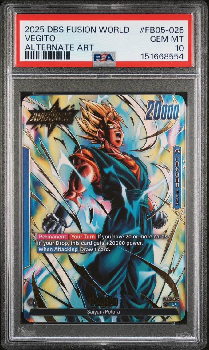 2025 #FB05-025 Vegito PSA 10 Dragon Ball Super Card Game Fusion World New Adventure