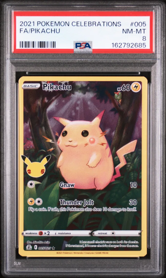 2021 #005 Full Art/Pikachu PSA 8 Celebrations