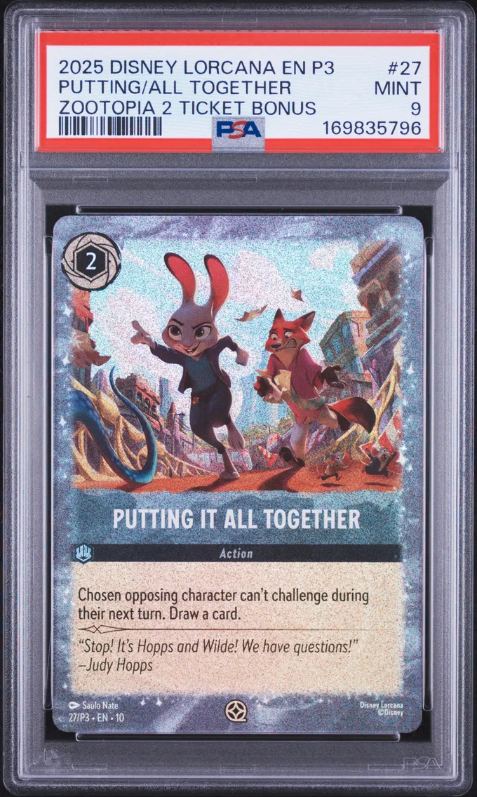 2025 #27 Putting It All Together PSA 9 Disney Lorcana EN P3-Promo