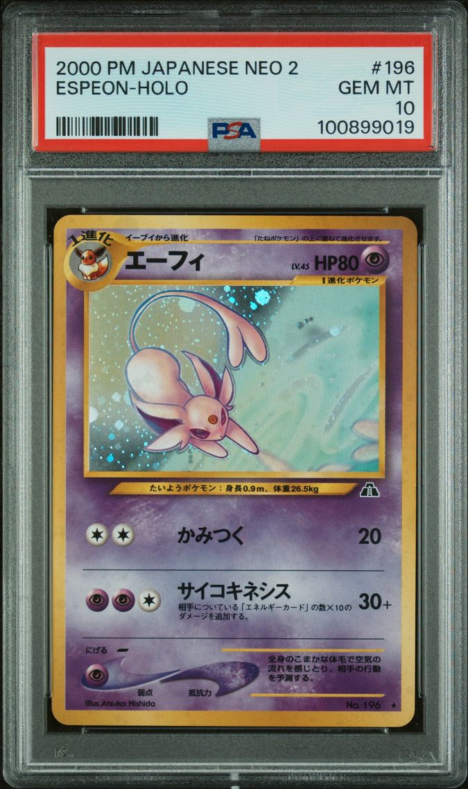 2000 #196 Espeon-Holo PSA 10 Jap