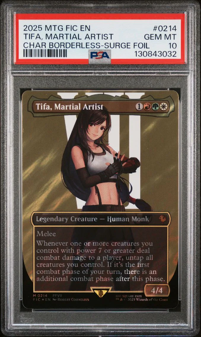 2025 #0214 Tifa, Martial Artist PSA 10 Final Fantasy Commander Magic The Gathering