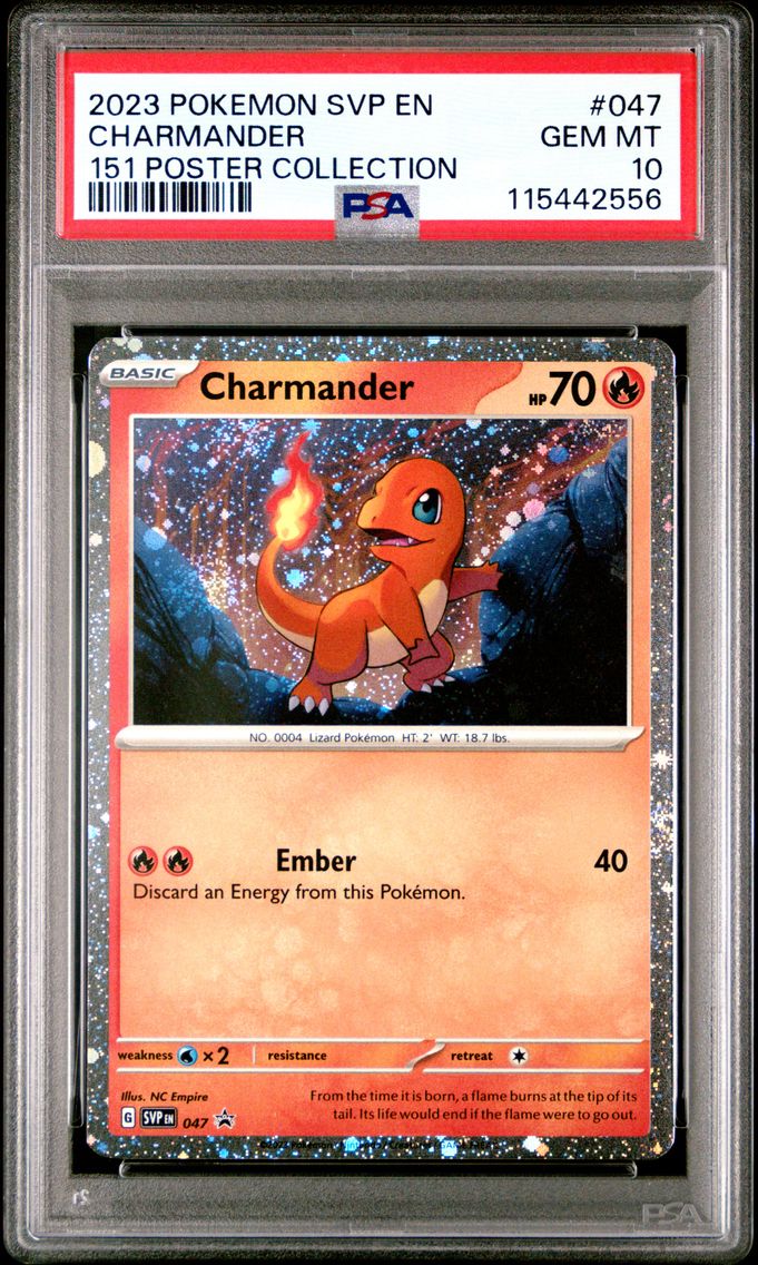 2023 #047 Charmander PSA 10 Svp EN-SV Black Star Promo Pokemon