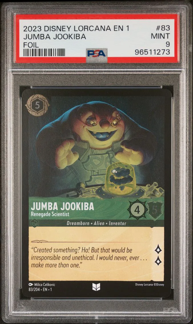 2023 #83 Jumba Jookiba - Renegade Scientist PSA 9 Disney Lorcana EN 1-the First Chapter