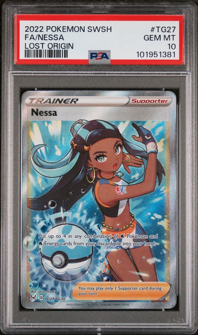 2022 #TG27 Full Art/Nessa PSA 10
