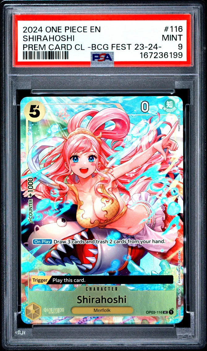 2024 #116 Shirahoshi PSA 9 One Piece Premium Card Collection -Bandai Card Games Fest 23-24 Edition-