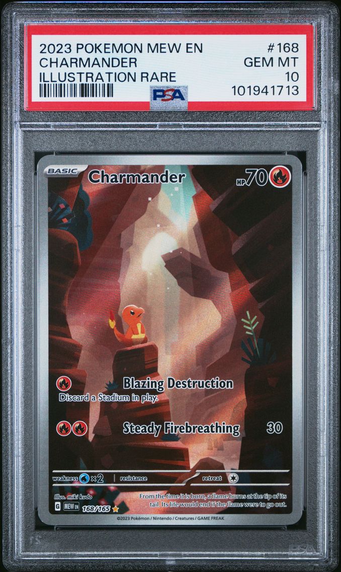 2023 #168 Charmander PSA 10 Mew