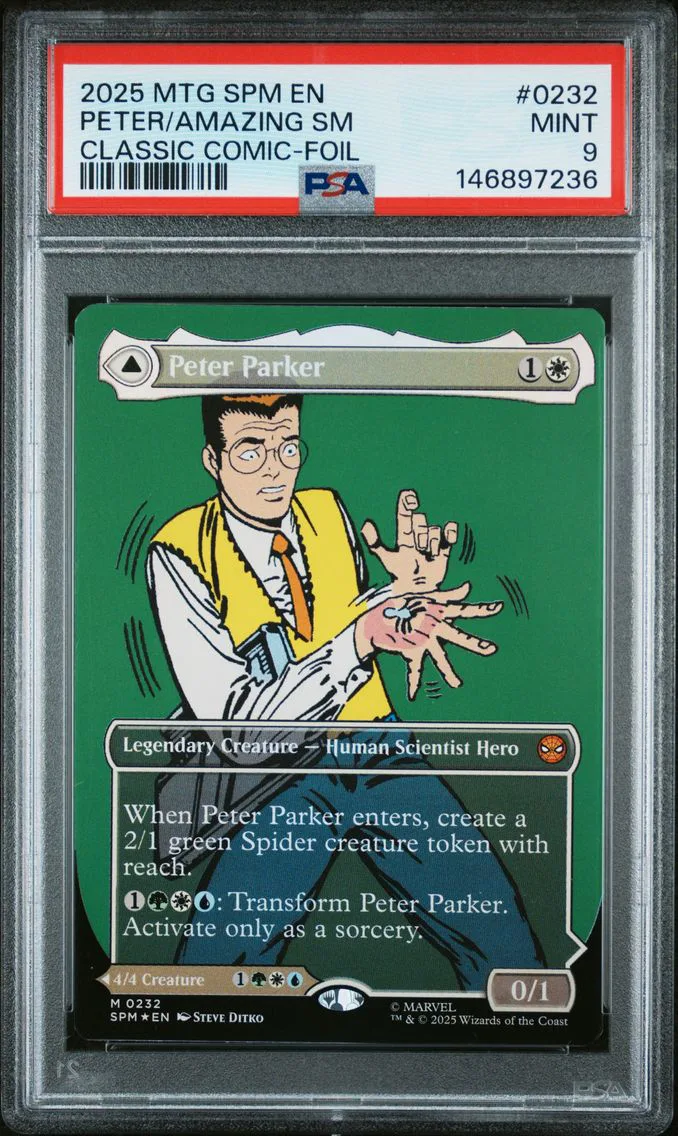 2025 #0232 Amazing Spider-Man/Peter Parker PSA 9 Marvel's Spider-Man